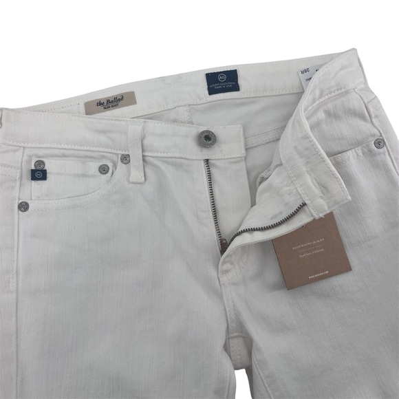 NEW AG Adriano Goldschmied The Ballard Slim Boot Jeans in White Size 26R - Picture 10 of 12